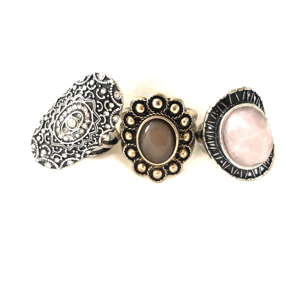 Silver Ring Set